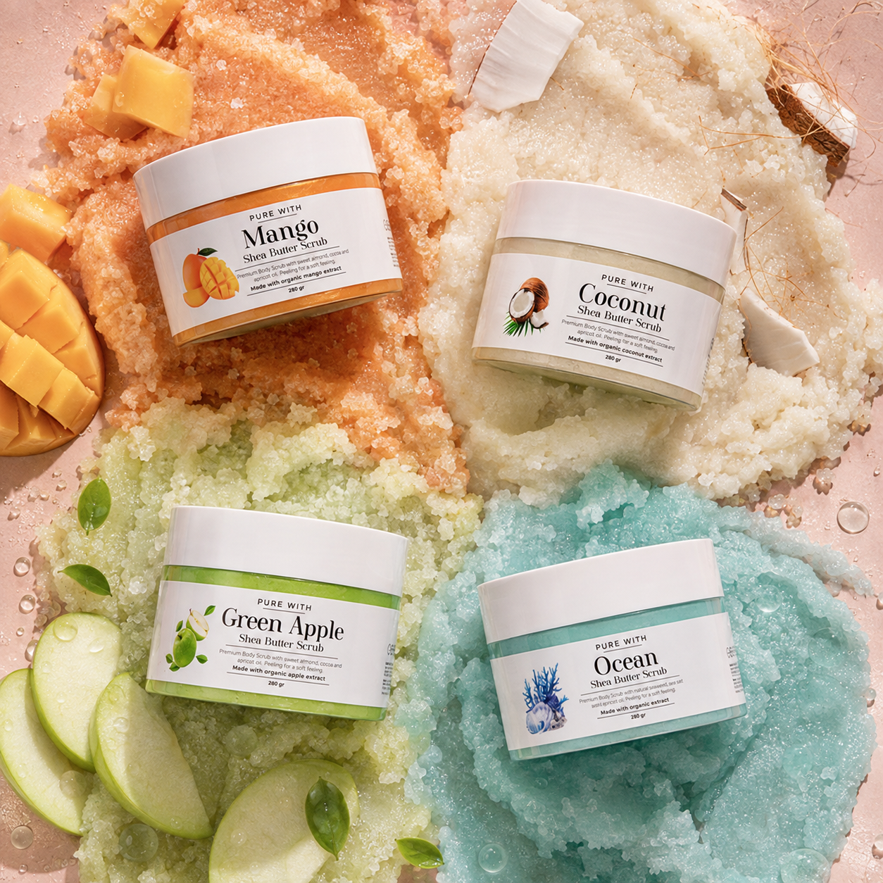Gama Body Scrub Pure With, imagine de brand